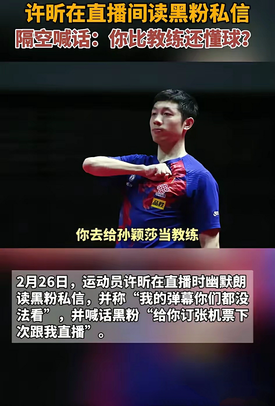 法国乒乓球队爆冷德国乒乓球队，许昕打破历史纪录的简单介绍